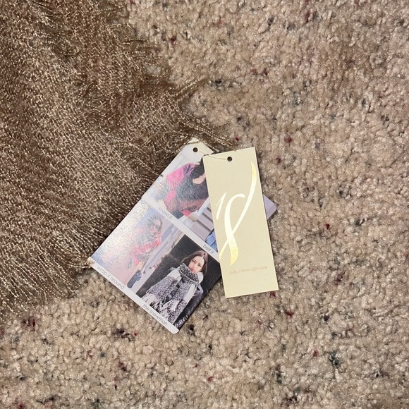 NWT collection 18 desert taupe pink purple brown plaid scarf one size - Picture 2 of 3